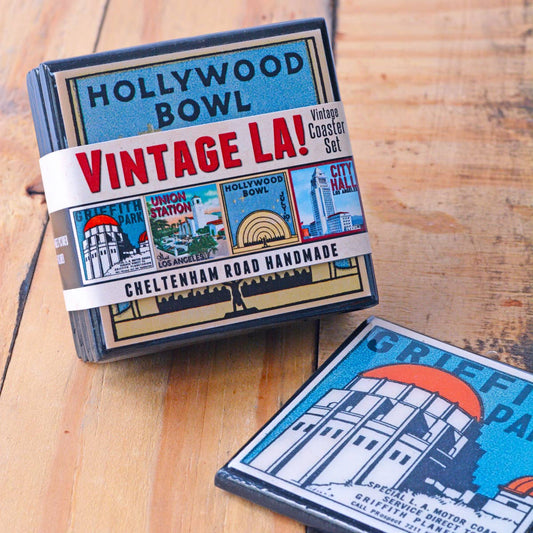 Vintage Los Angeles Drink Coaster Set-1